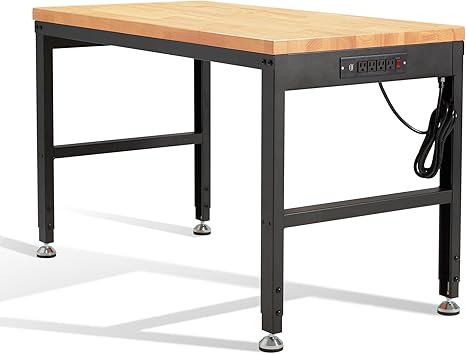 HABUTWAY Adjustable Height Heavy-Duty Workbench